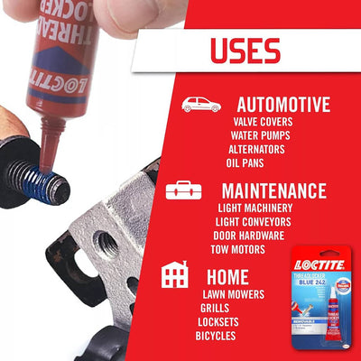 6ml Tube Loctite Threadlocker Blue 242 (1-Pack)