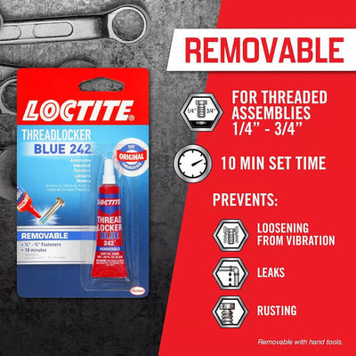 6ml Tube Loctite Threadlocker Blue 242 (1-Pack)