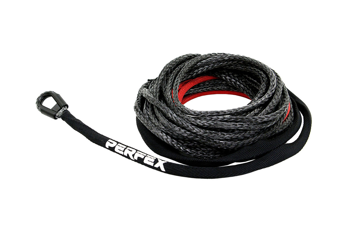 PERFEX synthetic winch rope for ATV and UTV winches.