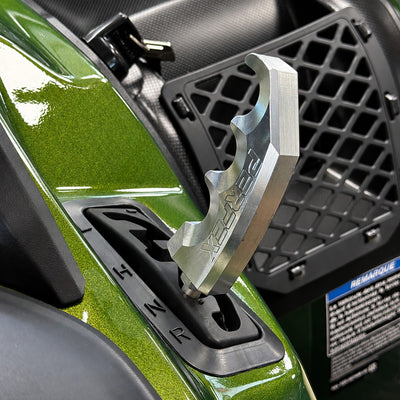 PERFEX billet aluminum shift knob installed on Kawasaki Brute Force 650 and 750 ATV.