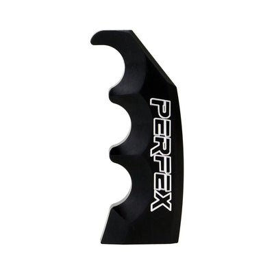PERFEX black anodized billet aluminum ATV shift knob.