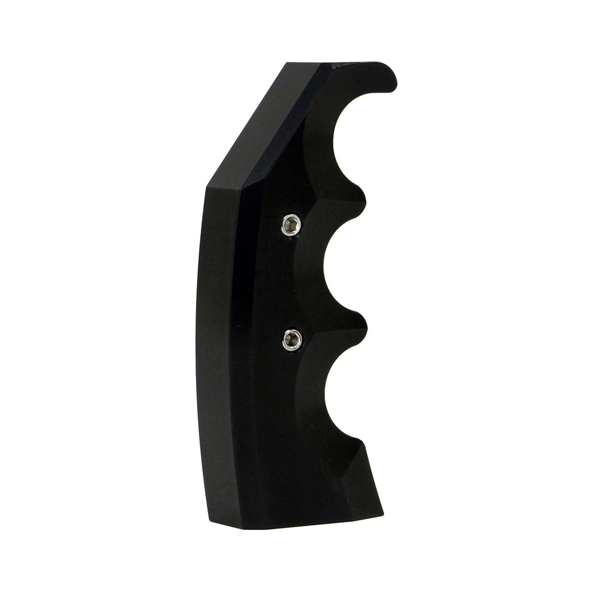 Black anodized PERFEX Yamaha Grizzly and Kodiak shifter knob with ergonomic grip.