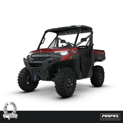 PERFEX Aluminum Wheel Spacers for Polaris Ranger XP 1000 UTV Models.