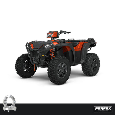 PERFEX Aluminum Wheel Spacers for Polaris Sportsman 850 and XP 1000 ATV Models.
