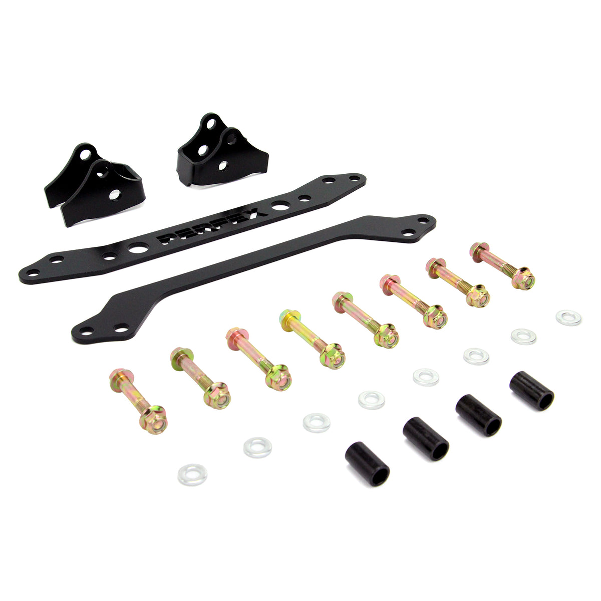 Angled view of PERFEX 1.5" lift kit for CFMOTO CForce 400/500S & 400 2 UP.