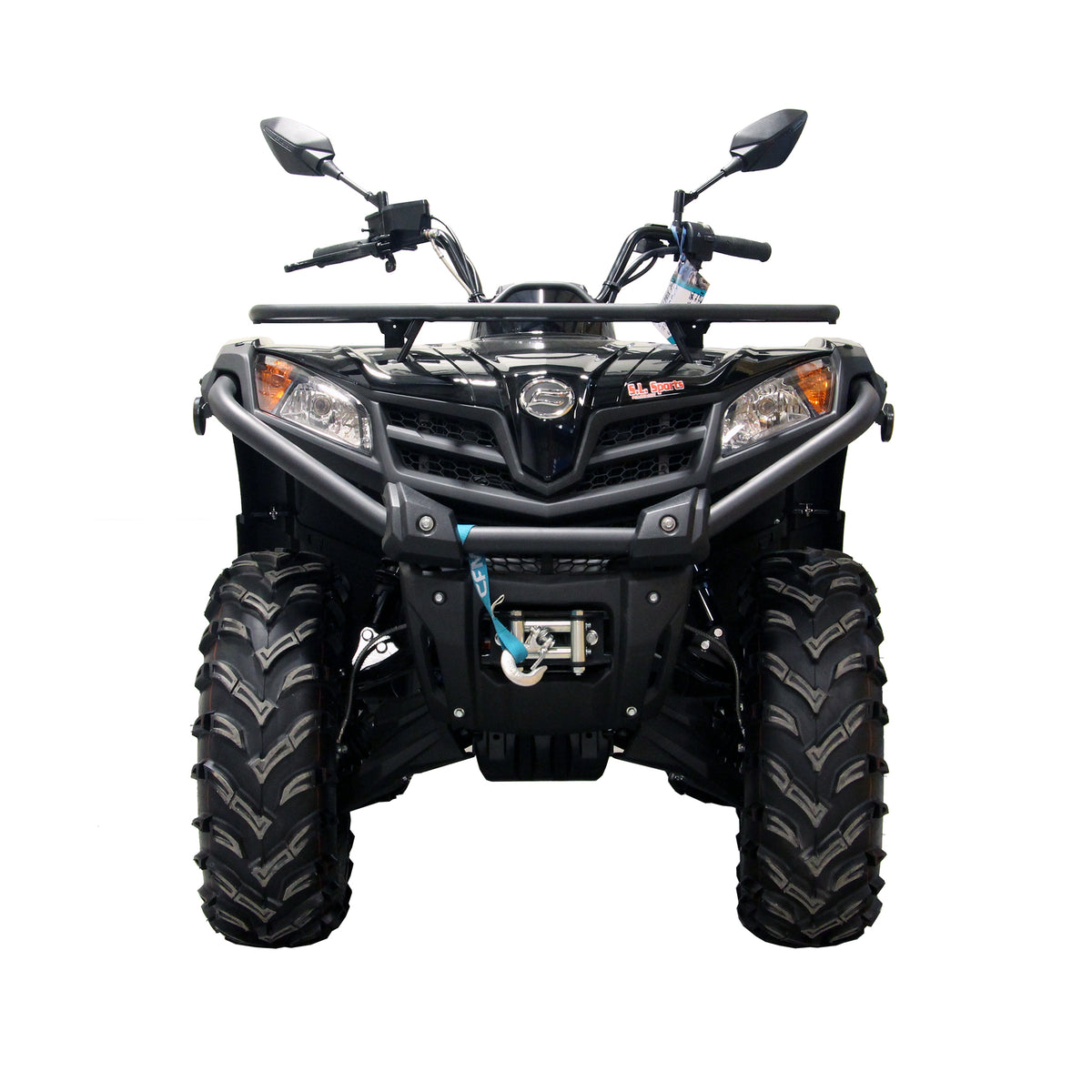 CFMOTO CForce 400 with PERFEX 1.5" lift kit installed.