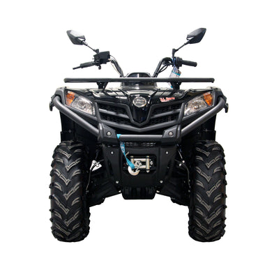 CFMOTO CForce 400 with PERFEX 1.5" lift kit installed.