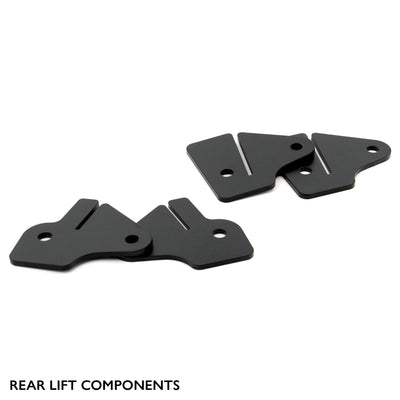 Rear components of PERFEX 1.5" lift kit for Polaris RZR 900 Trail 50".