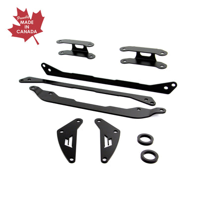 Canadian-made PERFEX 2-inch lift kit brackets for Can-Am Outlander X MR 650, 850 and 1000R (2017-2018).