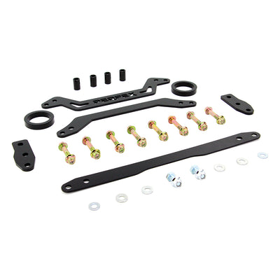 PERFEX 2-inch lift kit for Yamaha Kodiak 450 shown from an angled view with included hardware.