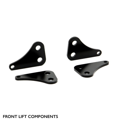 Front components of PERFEX 2" lift kit for Arctic Cat Alterra TRV.