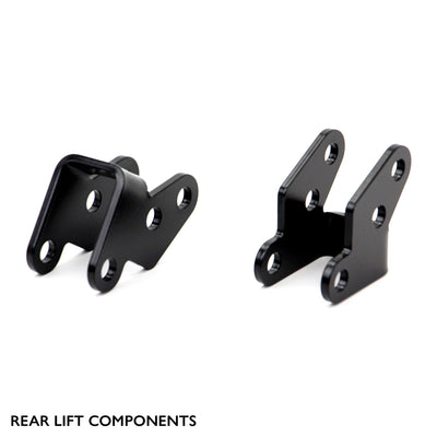 Rear components of PERFEX 2" lift kit for Arctic Cat Alterra TRV.