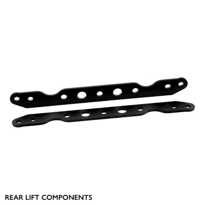 Rear components of PERFEX 2" lift kit for Honda 500/520 Rubicon & 420 Rancher IRS.