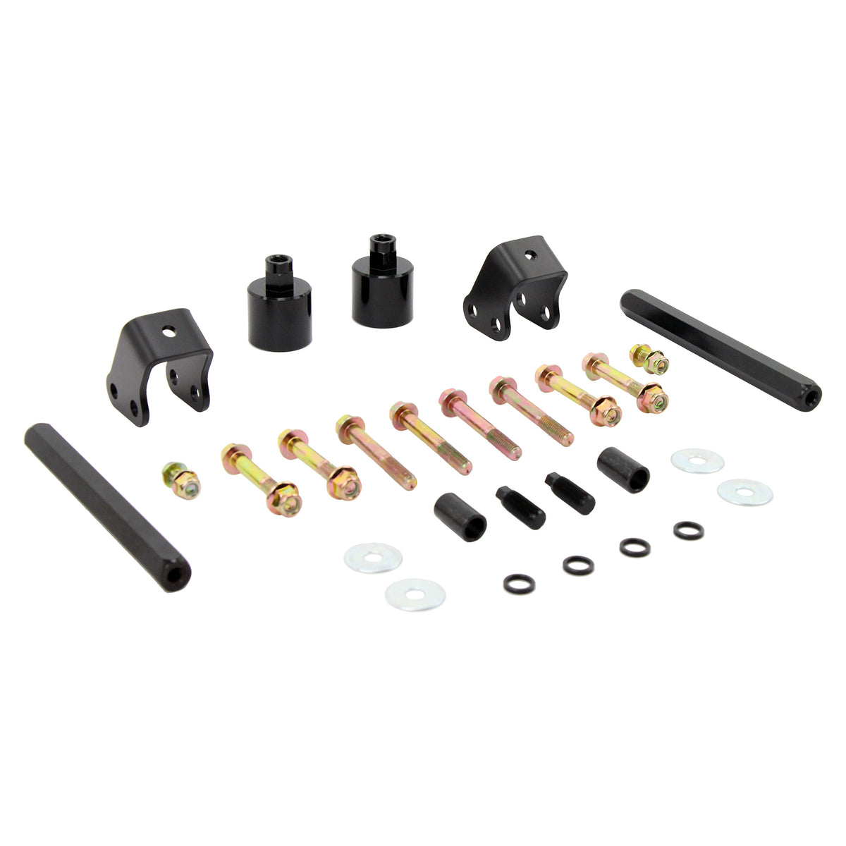 Angled view of PERFEX 2" lift kit for Polaris Ranger Midsize 500/570 & Crew.
