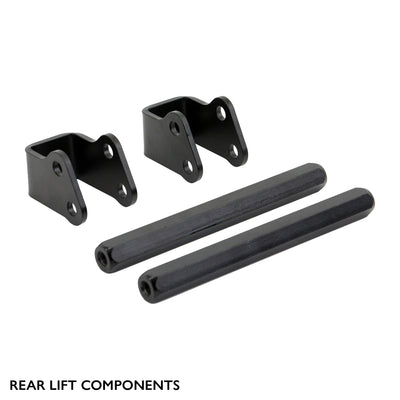 Rear components of PERFEX 2" lift kit for Polaris Ranger Midsize 500/570 & Crew.