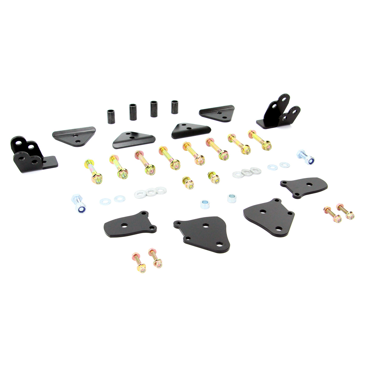 Angled view of PERFEX 2" lift kit for Polaris RZR 570.