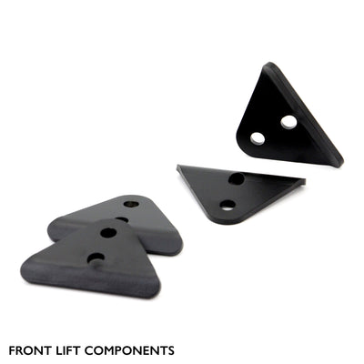 Front components of PERFEX 2" lift kit for Polaris RZR 570.