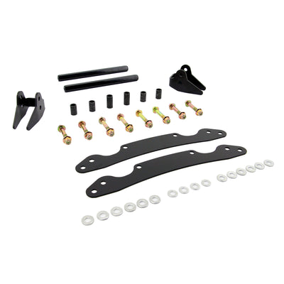 Angled view of PERFEX 2" lift kit for Polaris Scrambler XP 850/1000.