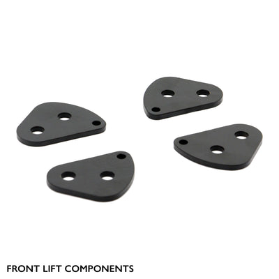 Front components of PERFEX 2" lift kit for Yamaha Wolverine 700 & 700 R-Spec.