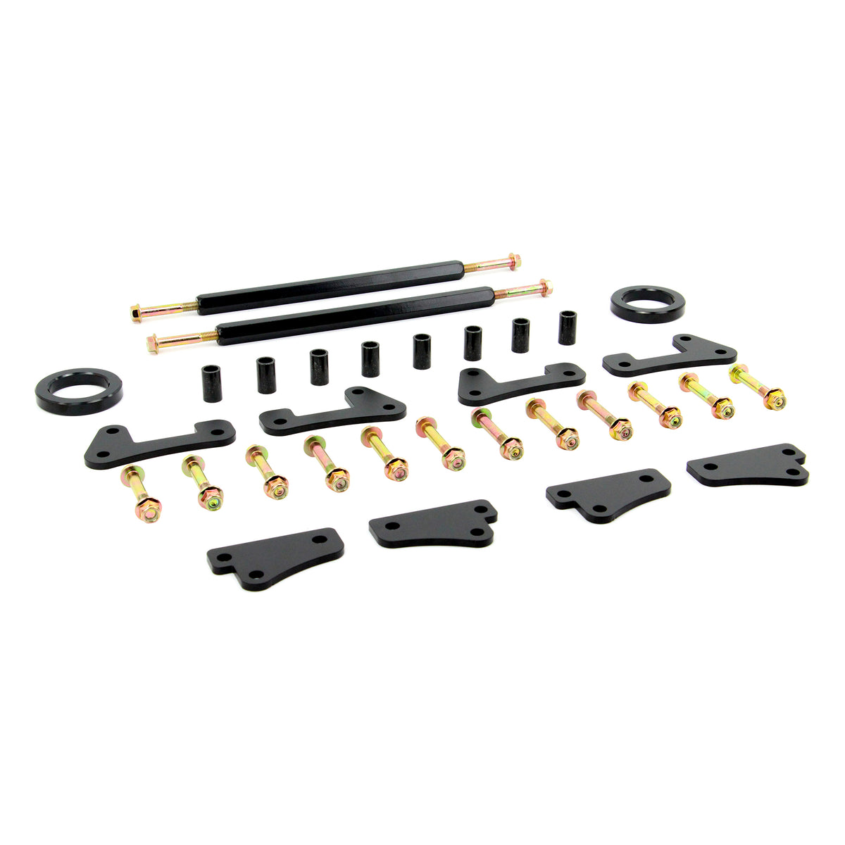 Angled view of PERFEX 2.5" lift kit for Polaris Ranger XP 1000 & Crew.
