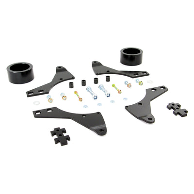 Angled view of PERFEX 3" lift kit for Can-Am Maverick 1000 Turbo.