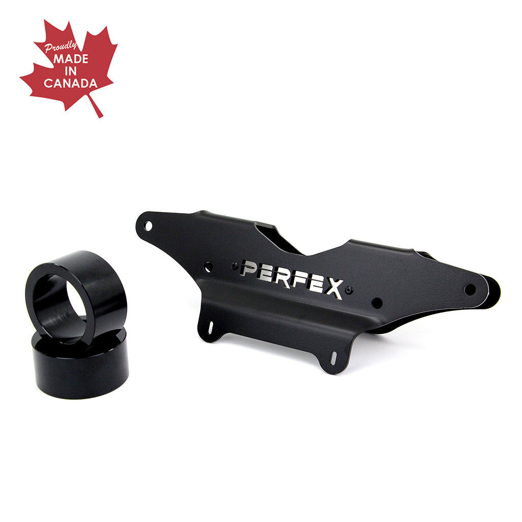 Canadian-made PERFEX 3" lift kit brackets for Can-Am Maverick X3 Turbo RR.