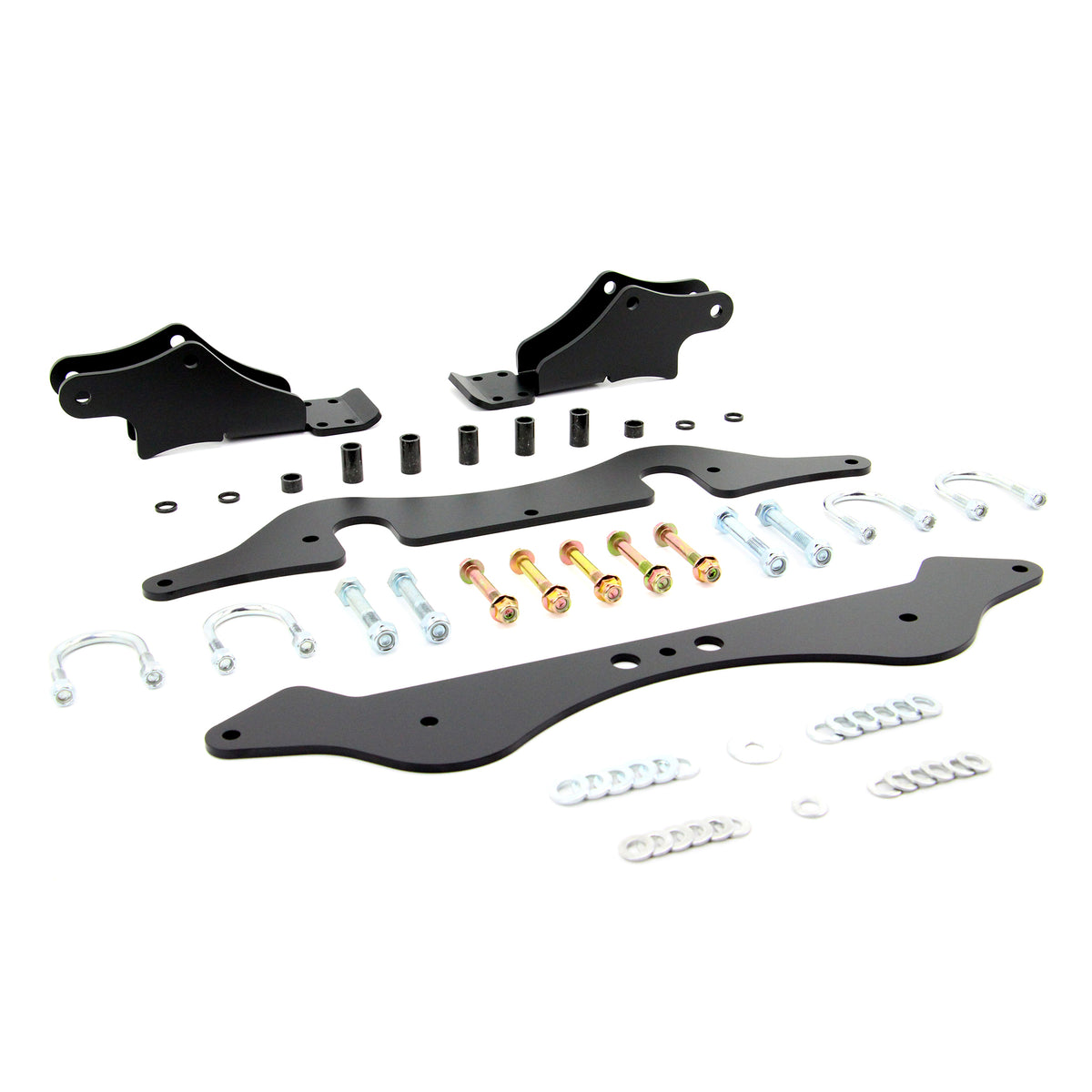 Angled view of PERFEX 3" lift kit for Polaris RZR XP & XP-4 Turbo 1000.